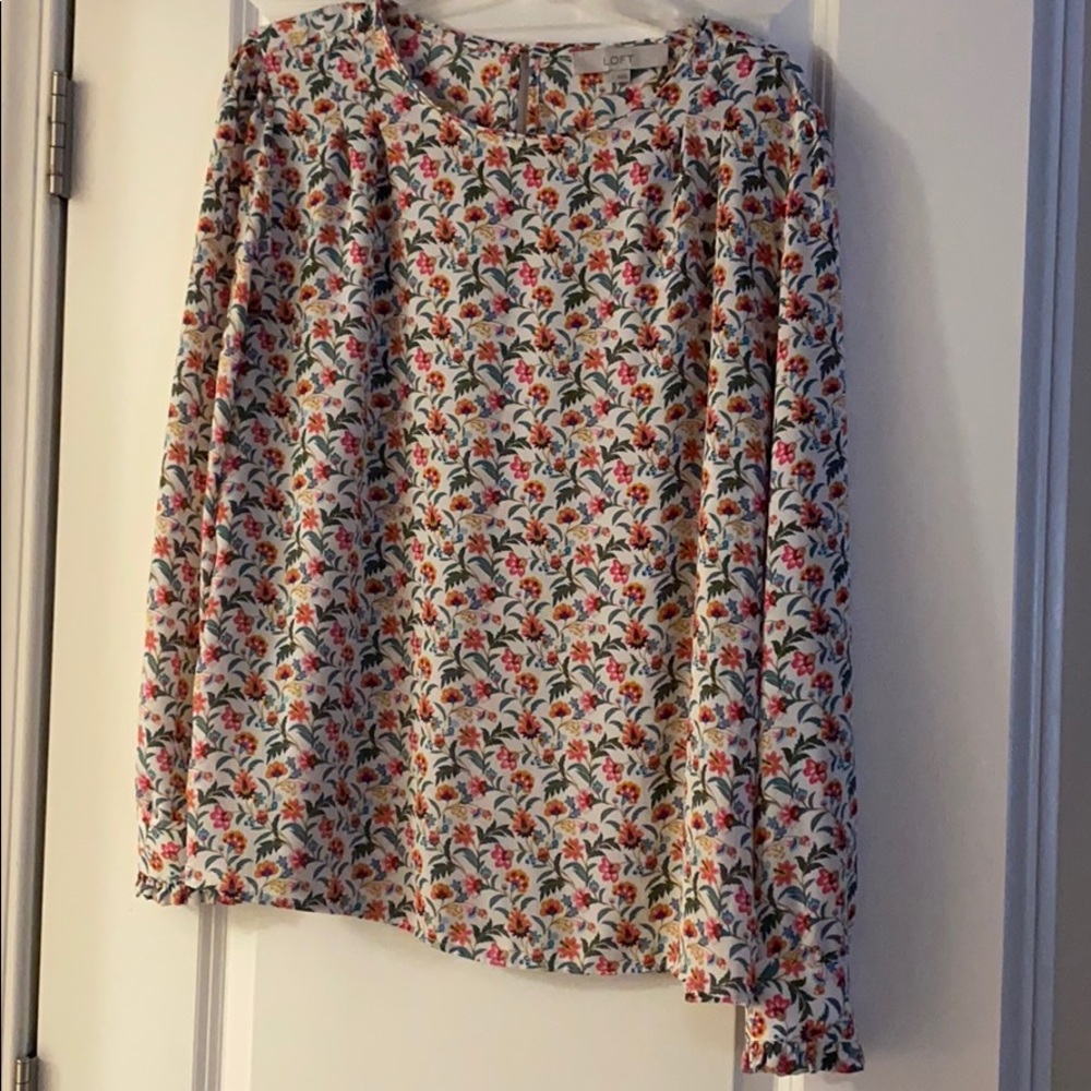Loft blouse with flowers